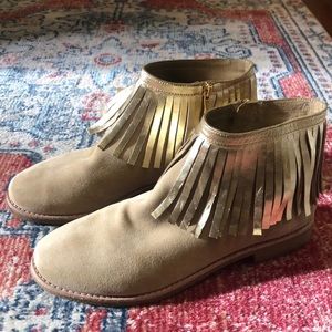 Kate Spade New York suede fringe boot